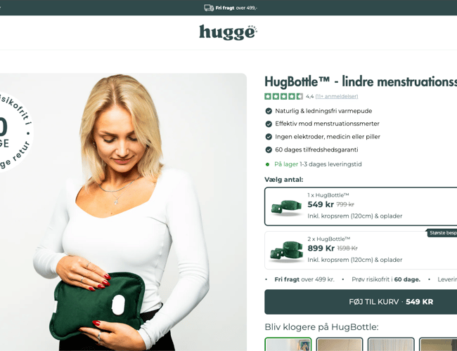 Webshop med 263 ordrer de første 5 måneder til salg