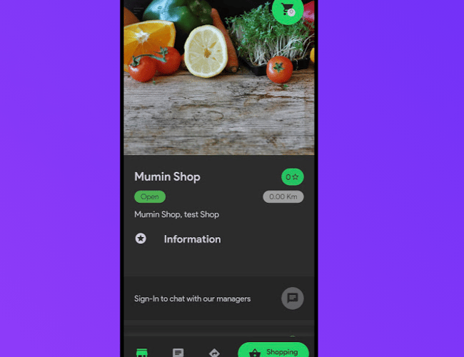 Online portal for eksotiske butikker (Med Android og IOS app)