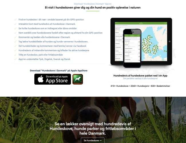 Hundeprojekt søger ny ejer (Hjemmeside & iOS App) Total downloadet: 9,745	