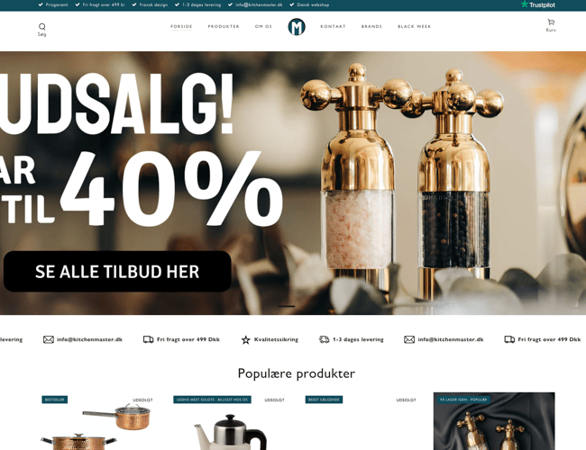 Kørende dropshipping webshop med salg