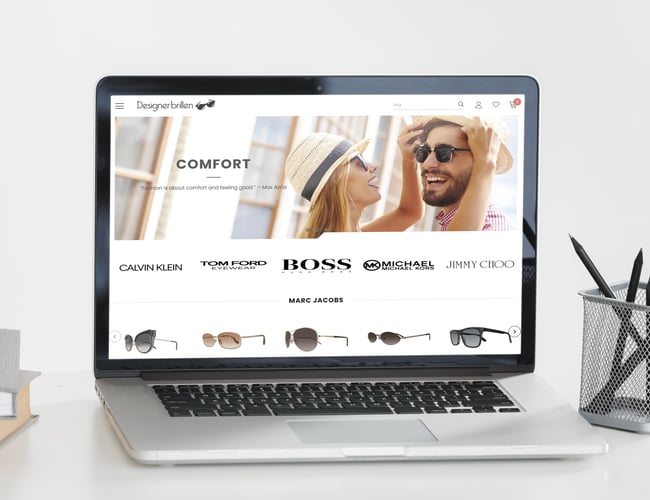 Super fed niche webshop med salg af designer solbriller