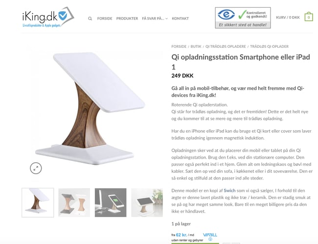 iking.dk - Webshop med mobiludstyr og gadgets-  B2C aftaler og personaleaftaler