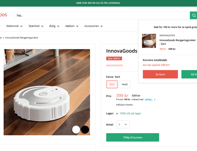 mygoods.dk - Dropshipping webshop med +29.000 forskellige varer - Omsætning på 45.000 kr.