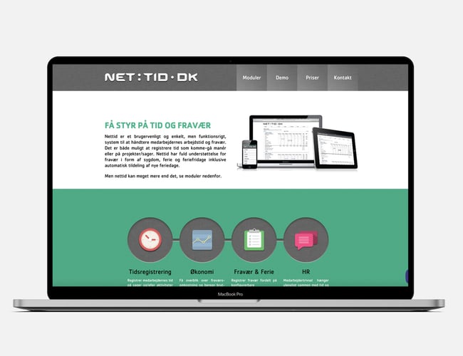 NETTID - tid & fraværsregistrering - Resultat før skat: 190.000 kr.