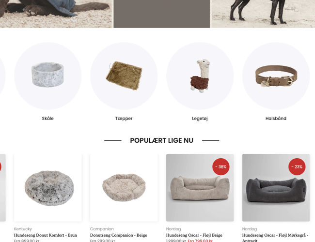 Webshop med hundeudstyr