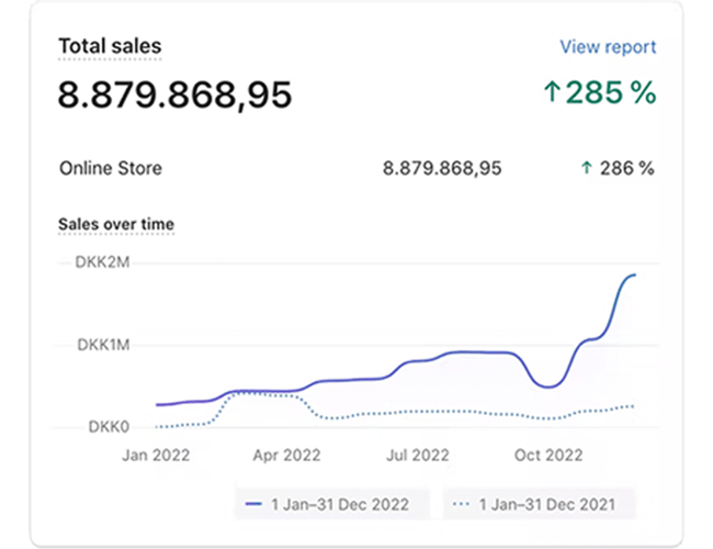 Succesfuld webshop med biltilbehør, omsat for 9 mio. i 2022. - Overskud før skat 677.704 DKK