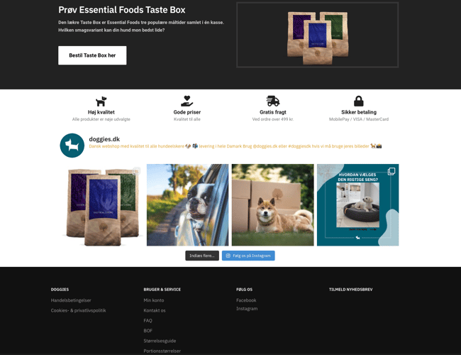 NY PRIS Webshoppen Doggies.dk sælges - Dropshipping