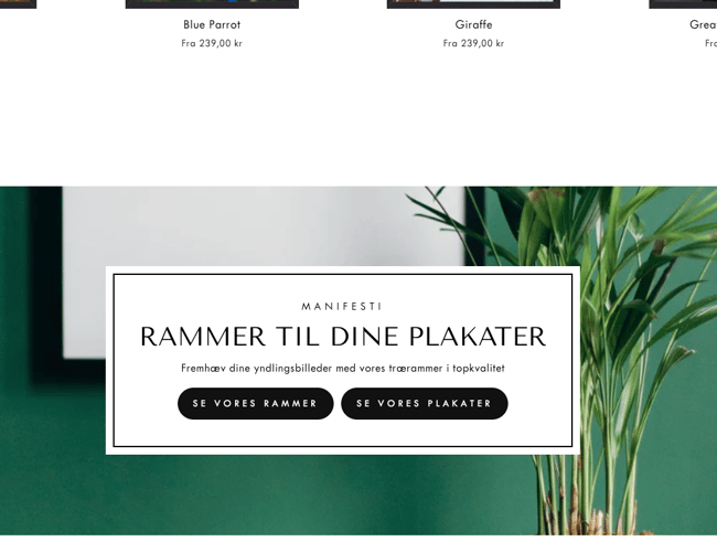 Dropshipping shop med salg af plakater - Avance på hele +50%