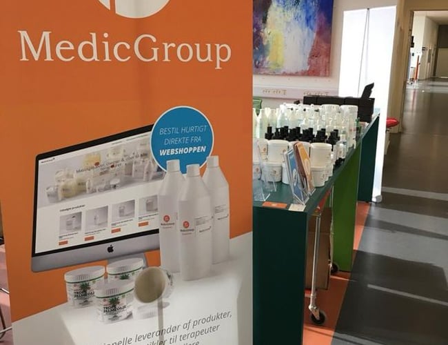 Webshop sælges - Massageolier, massagesalver, muskelvarmer mm