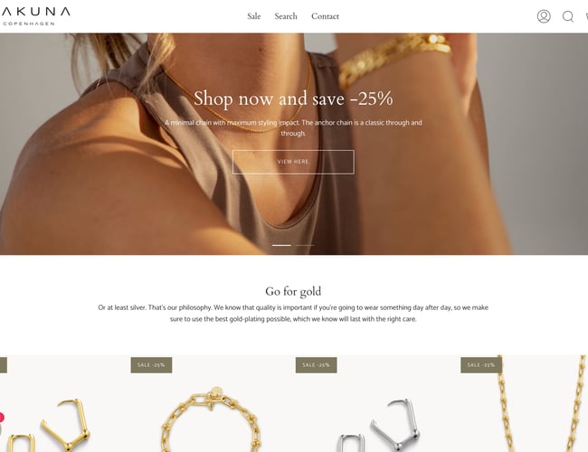 Webshop med brandunivers