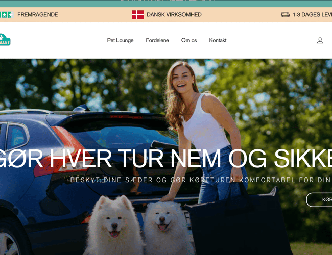 NY PRIS! - Kæledyrs Webshop med Proof of Concept - Omsat for 80.000 kr. på 1,5 måned.