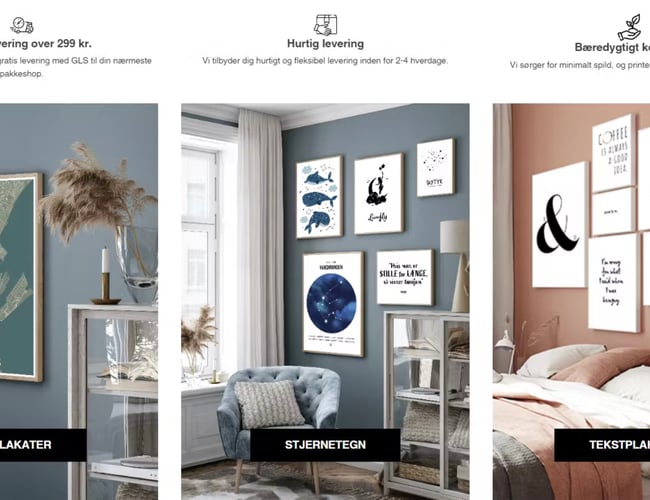 Bareplakater.dk - Online plakat webshop og egen produktion