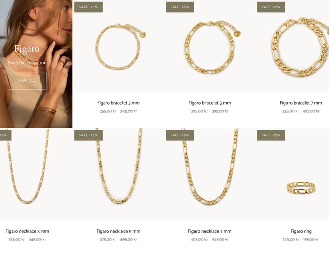 Webshop med brandunivers