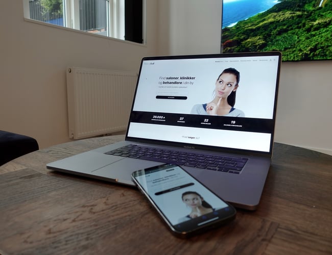 Abonnementsforretning / skønhedsplatform - 100% automatiseret og selvkørende. Brugt 350 udviklingstimer! Medfølger komplet liste med over 15.000 danske saloner / behandlere i målgruppen.