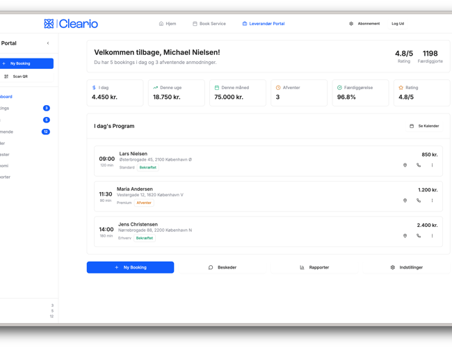 Danmarks mest intuitiv platform for vinduespudsning – Cleario.dk