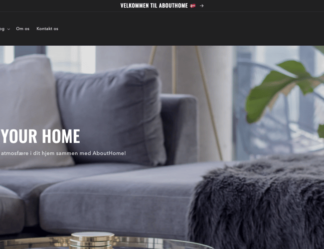Dropshipping shop med salg af møbler - Avancen ligger på mellem 35-50%.