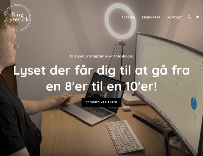 Ringlyset.dk - Webshop med ring lys