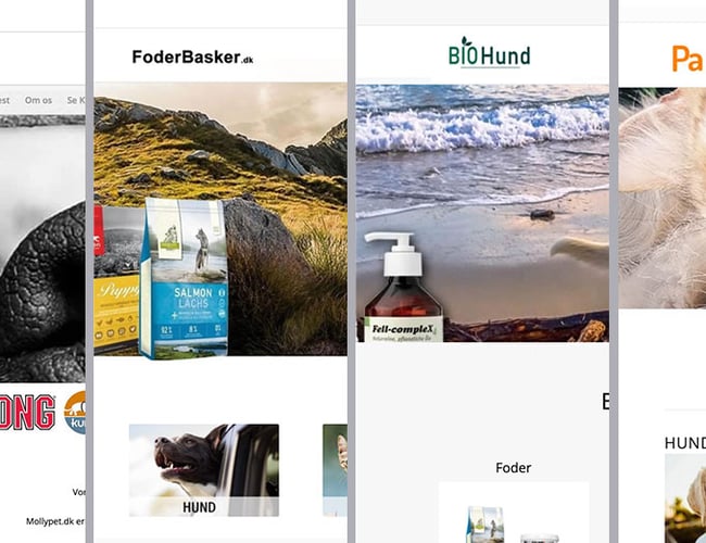 4 webshops med salg af kæledyrs produkter - min. 40.000 kr. i overskud pr. måned
