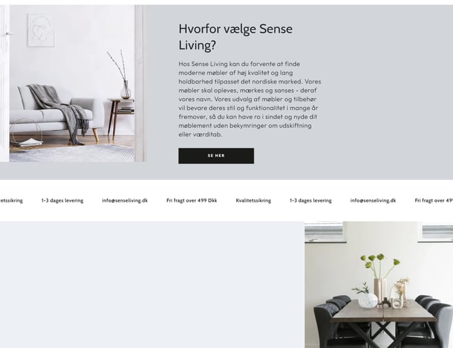 Klar-til-drift webshop med Trustpilot og Sociale Mediekanaler.