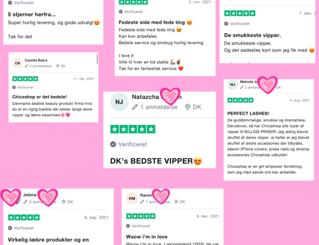 ChicaShop.dk - succesfuld vippe/skønheds webshop - Omsætningen for 2021: 333.485 kr. 