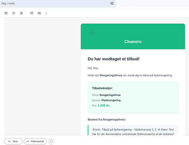  Cleanero.dk - SaaS Lead-platform med AI, CRM & Credit-system