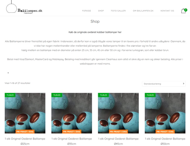 Profitabel Webshop Sælges