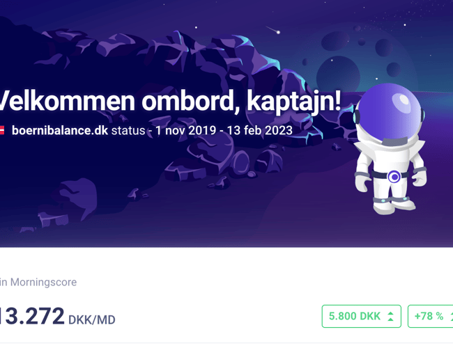 14 år gammel Webshop til salg - Børnibalance - Omsætning 3.3 millioner - Forventet 4.2 millioner i 2023