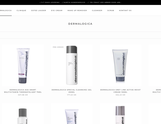 Køreklar Hudpleje webshop - med dropshipping leverandør!