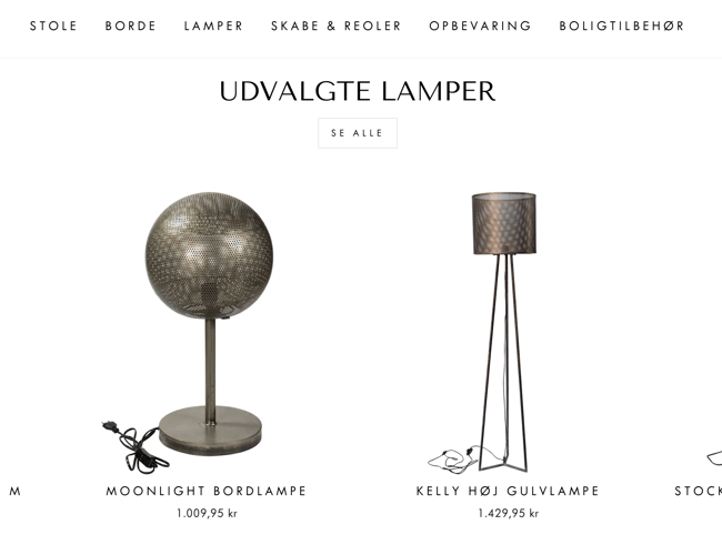 Salg af møbler gennem dropshipping