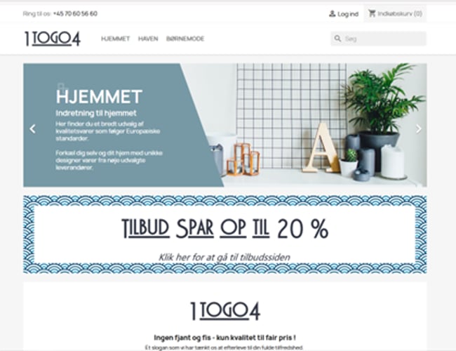 Færdig køreklar webshop klar til din succes / 1togo4
