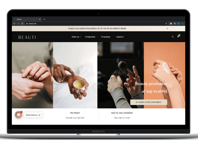 BEAUTI - Køreklar webshop - Lækre skønhedsprodukter