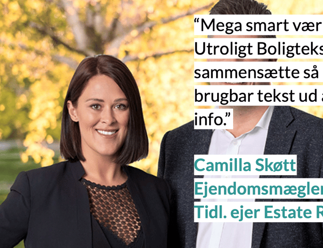Boligtekst.ai - AI værktøj til ejendomsmæglere og tekstforfattere + templates til andre brancher