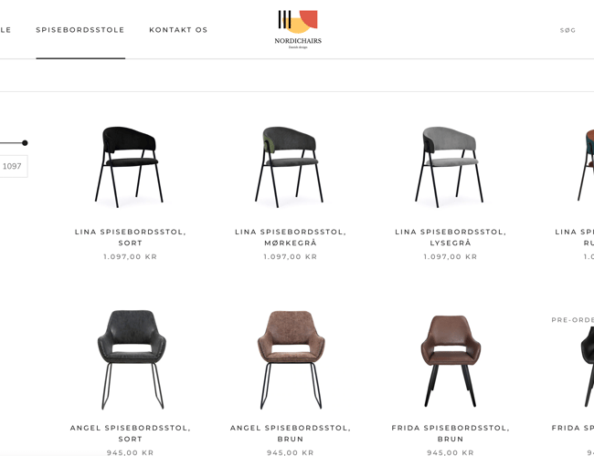 NORDICHAIRS.DK - Dropshipping af designer stole med dansk leverendør!