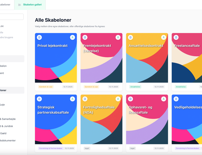 Agreeo.io – Komplet platform til digitale kontrakter, samarbejde og e-signering