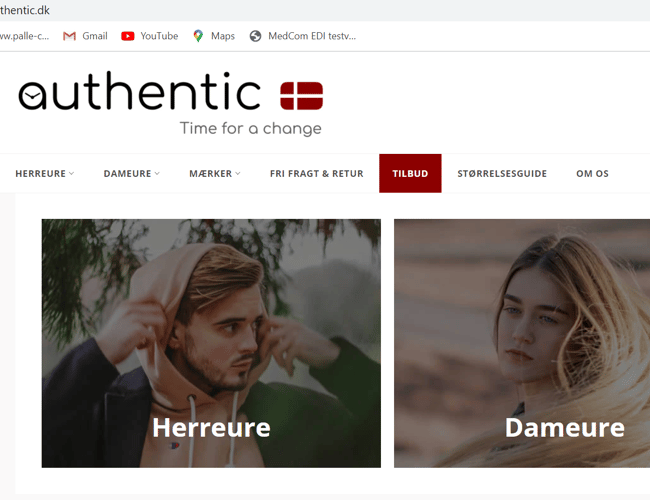 Veldrevet webshop med salg af ure fra små urmærker - Dækningsgrad: 30-32% - Omsætning siden 2017 Ca. 500.000 kr. (ekskl. moms)
