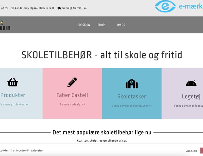 Skoletilbehør ApS SIDSTE CHANCE FOR SALG 