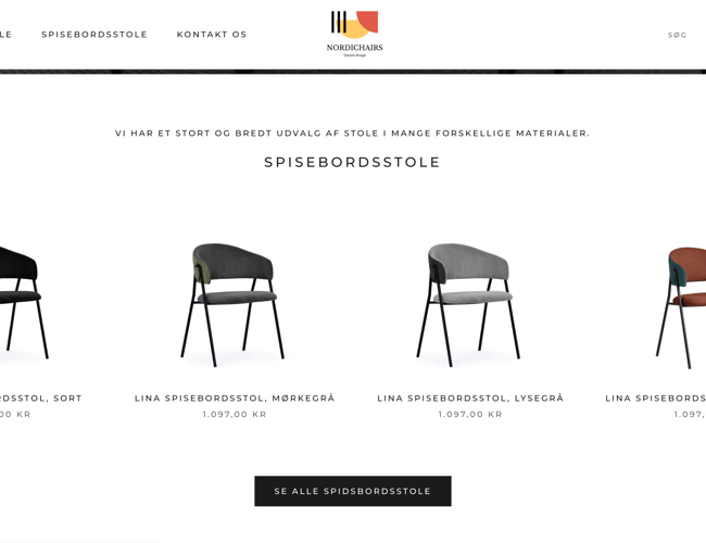 NORDICHAIRS.DK - Dropshipping af designer stole med dansk leverendør!
