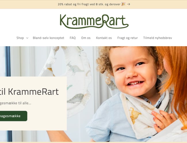 KrammeRart - blandselv hagesmække til børn