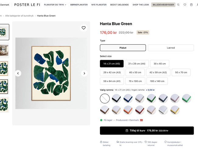 Posterlefi sælges – skalerbar plakat-webshop med print-on-demand og internationalt potentiale