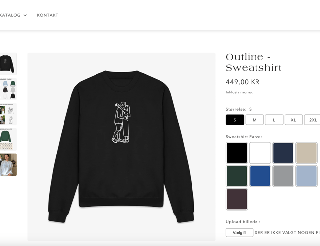 Dropshipping Webshop med personlige trøjer - fin omsætning