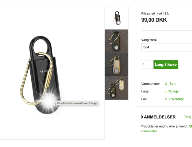 Safenow.dk - Webshop med 8 år på bagen med stabil drift 