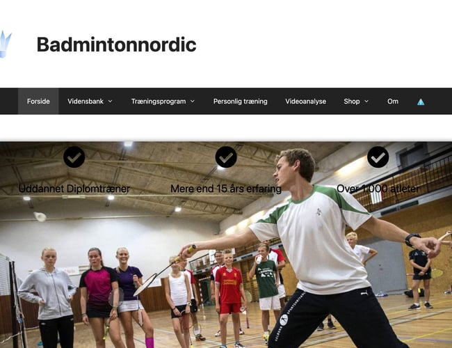 Personlig træner og affiliate website med indtjening - Omsætning i 2022: 15.000,- kr.