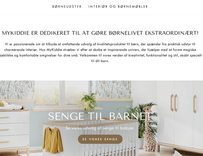 Dropshipping butik med salg af kvalitetsbaby-børne udstyr