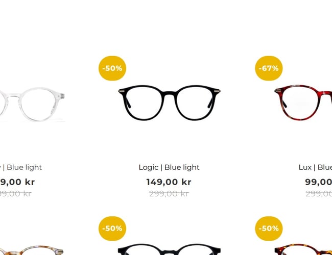 Billigbrillen.dk - flot, nem og brugervenlig webshop!