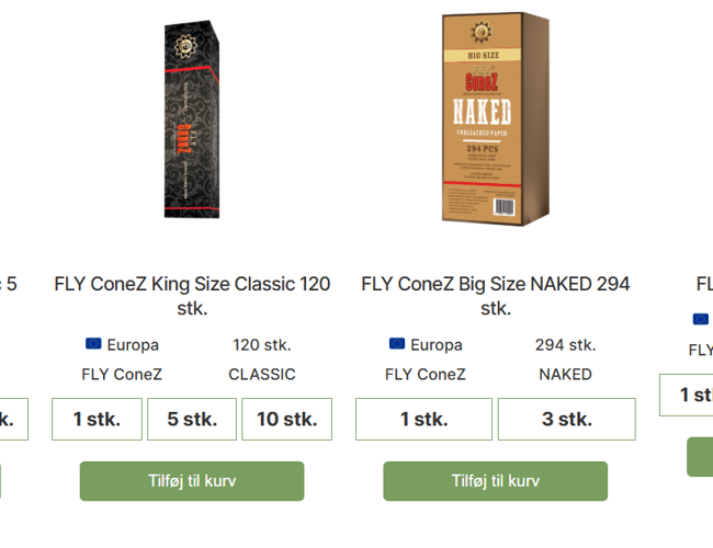 3 måneder gammel Rullegrejs webshop med store muligheder!
