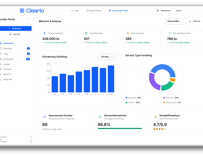 Danmarks mest intuitiv platform for vinduespudsning – Cleario.dk