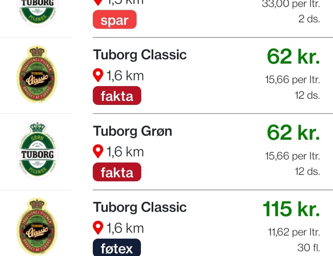 Billige Bajer (App + hjemmeside) til salg - Find tilbud på øl nær dig