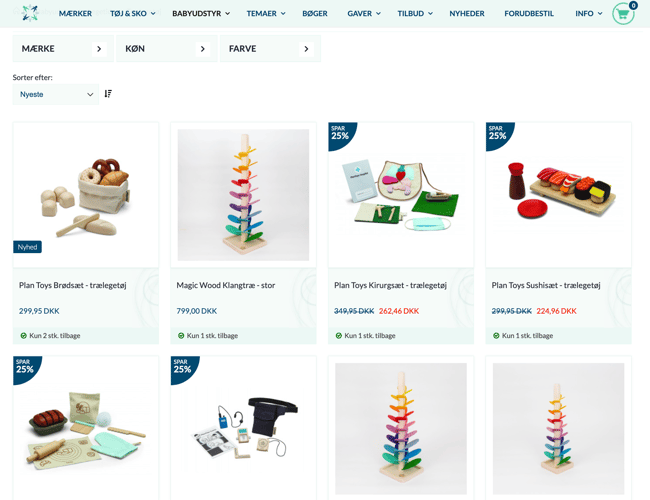 Babycircle.dk - NY PRIS - Webshop til baby og småbørn med bæredygtigt fokus - 2021 omsætning: 1.118.000 kr.