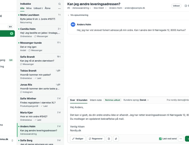 Nemma.dk – AI-kundeservice til Shopify-webshops. Overtag produktet og byg din egen forretning.
