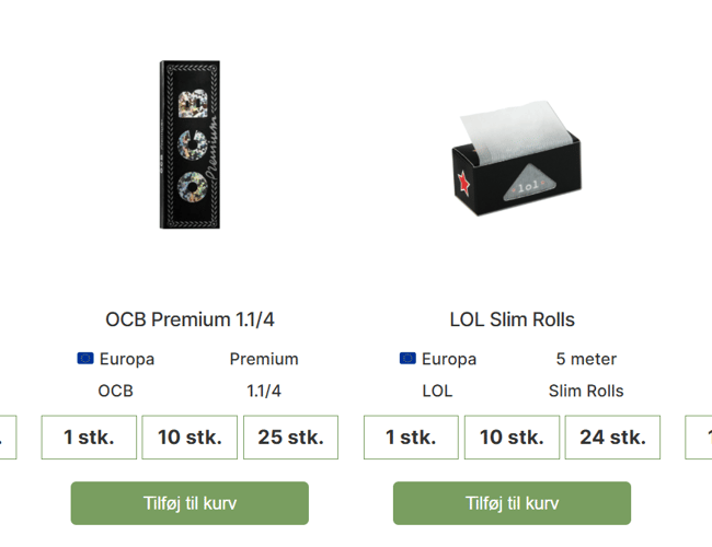 3 måneder gammel Rullegrejs webshop med store muligheder!